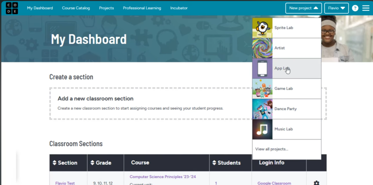 Project naming example